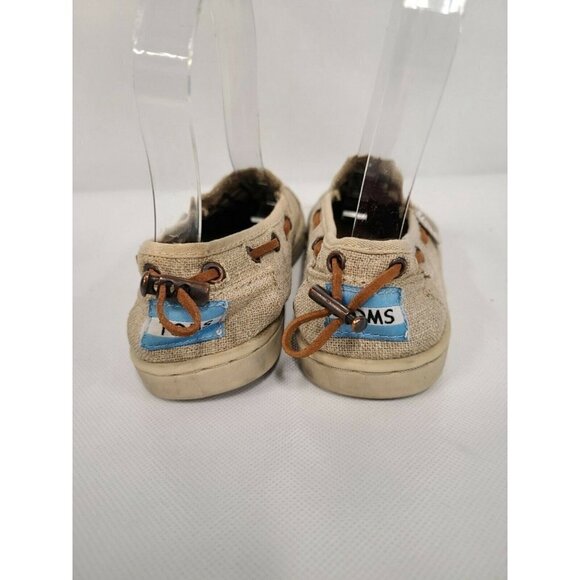 TOMS Girls Brown Slip On Adjustable Shoes Size 1 - Picture 4 of 8
